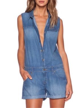 Hudson Jeans Sleeveless Romper Jeans XS- Blue